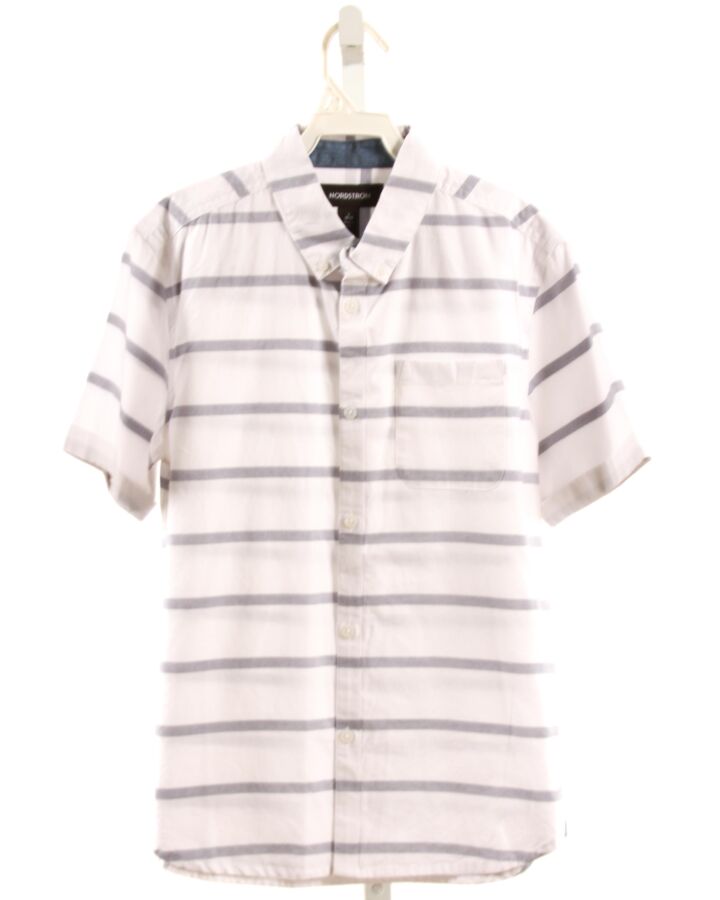 NORDSTROM  CHAMBRAY  STRIPED  DRESS SHIRT