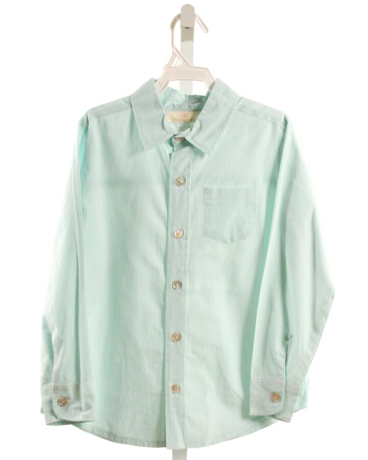 HANNAH KATE  MINT  STRIPED  DRESS SHIRT