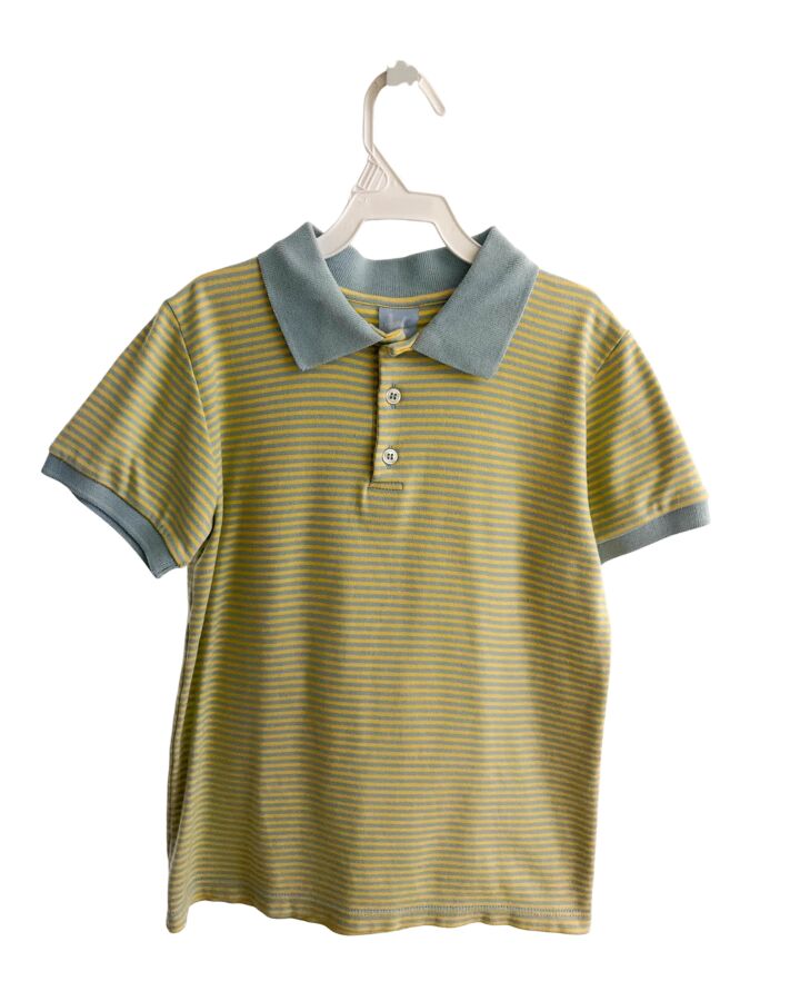 BELLA BLISS  YELLOW  STRIPED  KNIT SS SHIRT