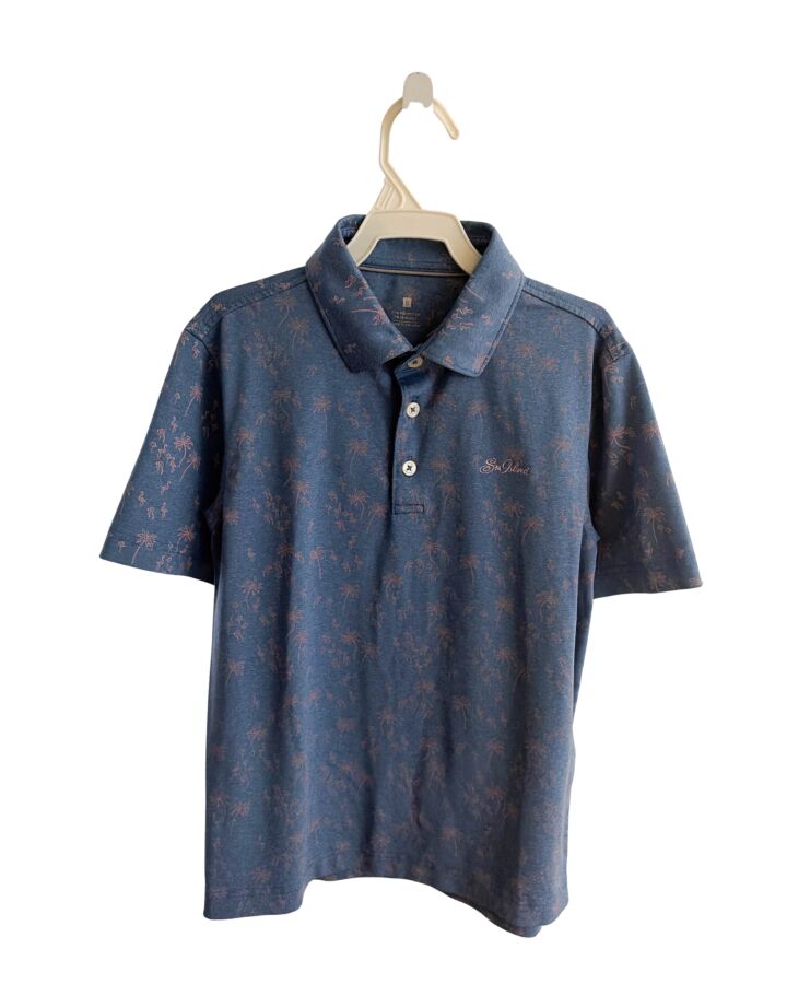 JOHNNIE-O  BLUE    KNIT SS SHIRT