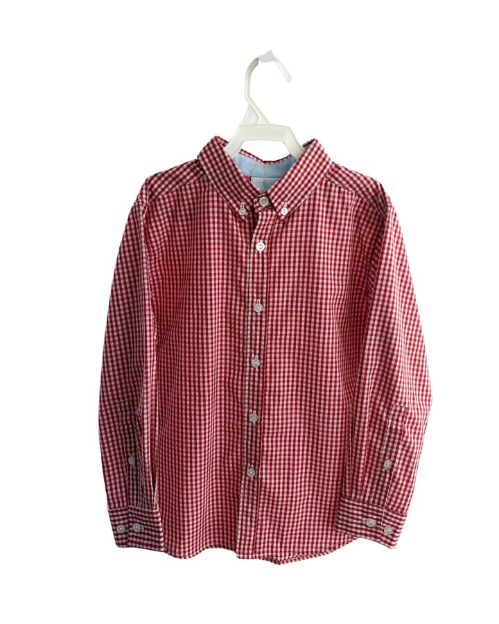 LITTLE ENGLISH  RED  GINGHAM  DRESS SHIRT