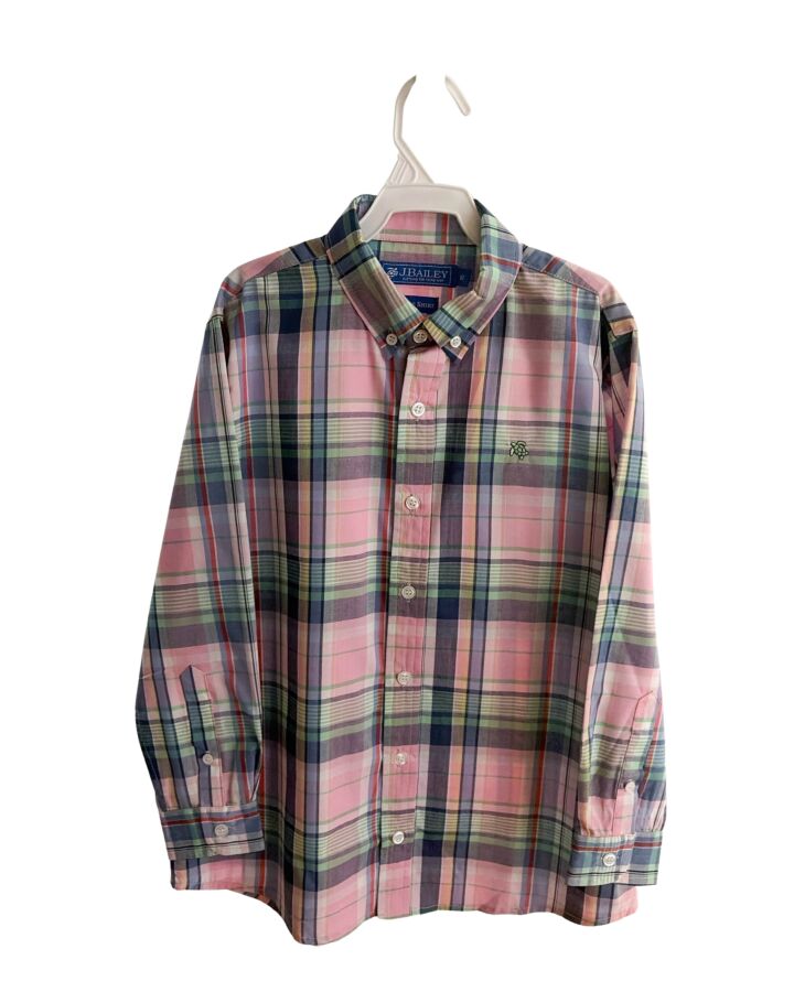 J. BAILEY  PINK  PLAID  DRESS SHIRT