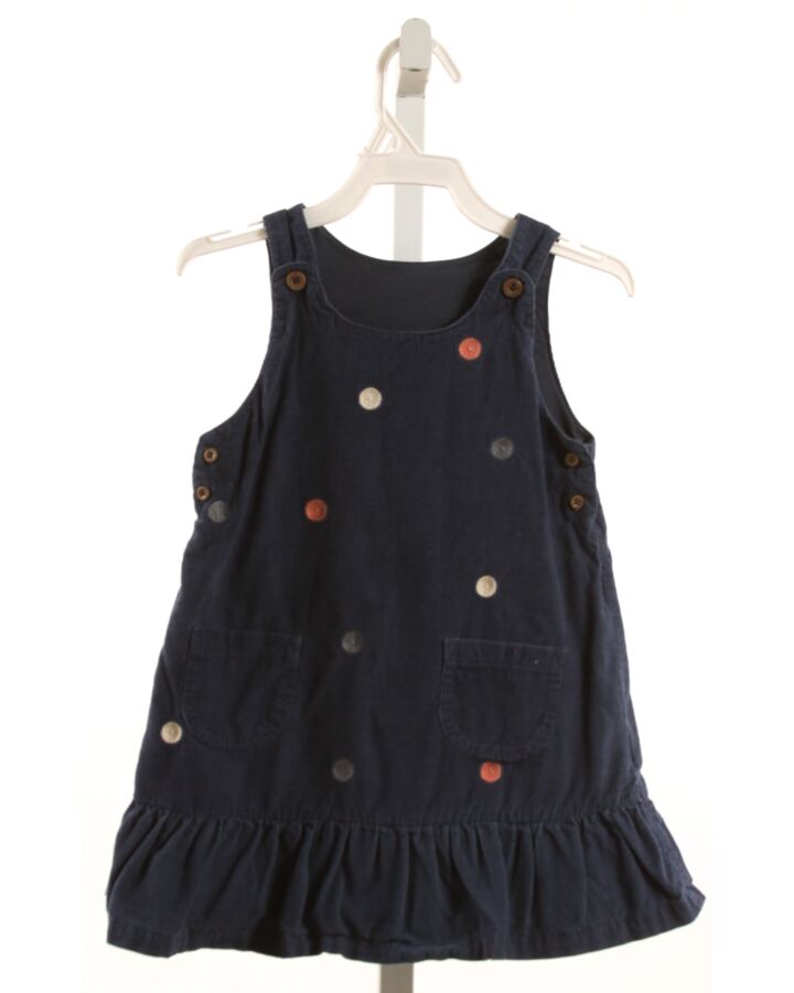 MARKS & SPENCER  NAVY CORDUROY POLKA DOT  DRESS