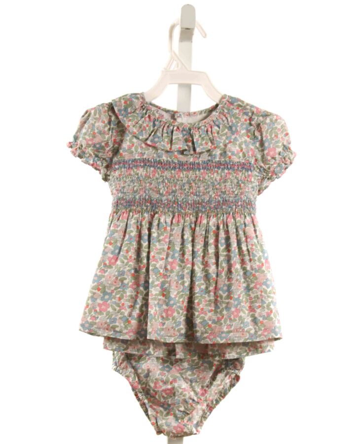 LILY ROSE  MULTI-COLOR  FLORAL SMOCKED 2-PIECE OUTFIT