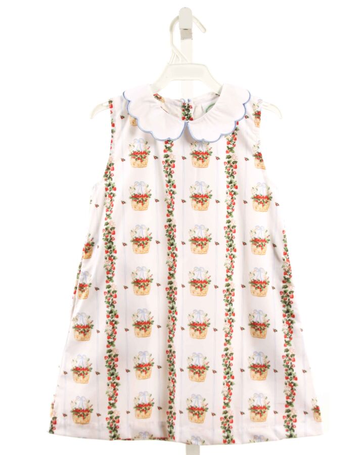 GRACE & JAMES  WHITE   PRINTED DESIGN DRESS