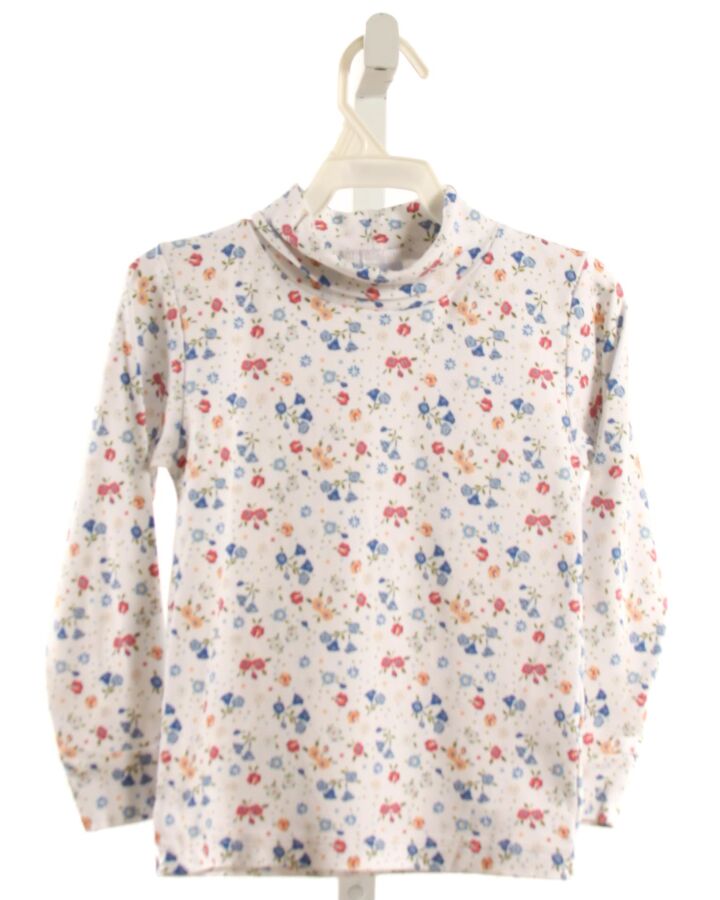 LITTLE ENGLISH  BLUE  FLORAL  KNIT LS SHIRT