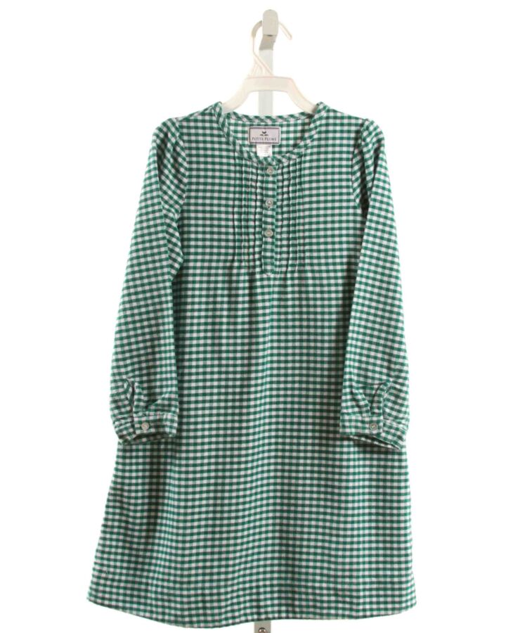 PETITE PLUME  GREEN FLANNEL GINGHAM  LOUNGEWEAR