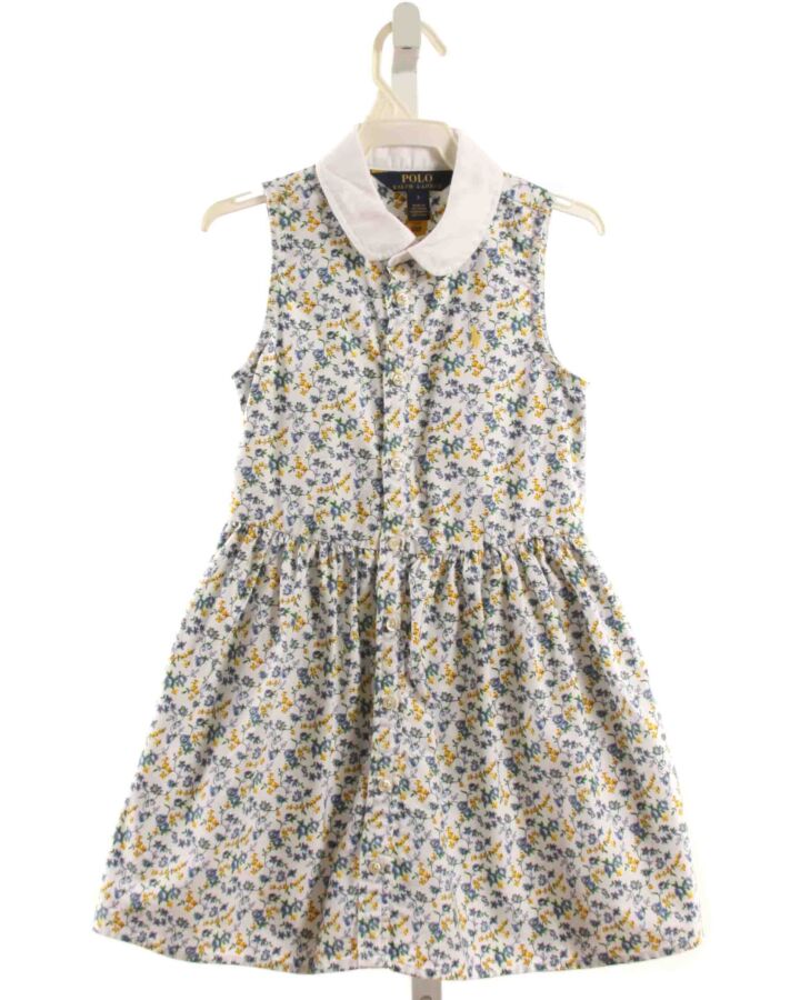 POLO BY RALPH LAUREN  BLUE  FLORAL  DRESS