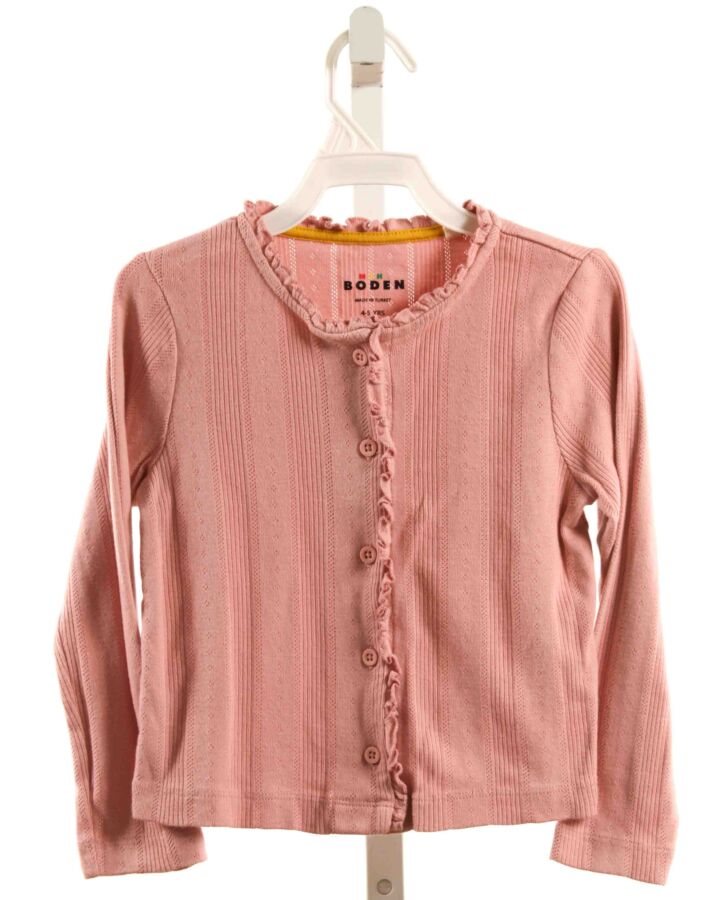 MINI BODEN  PINK    CARDIGAN WITH RUFFLE