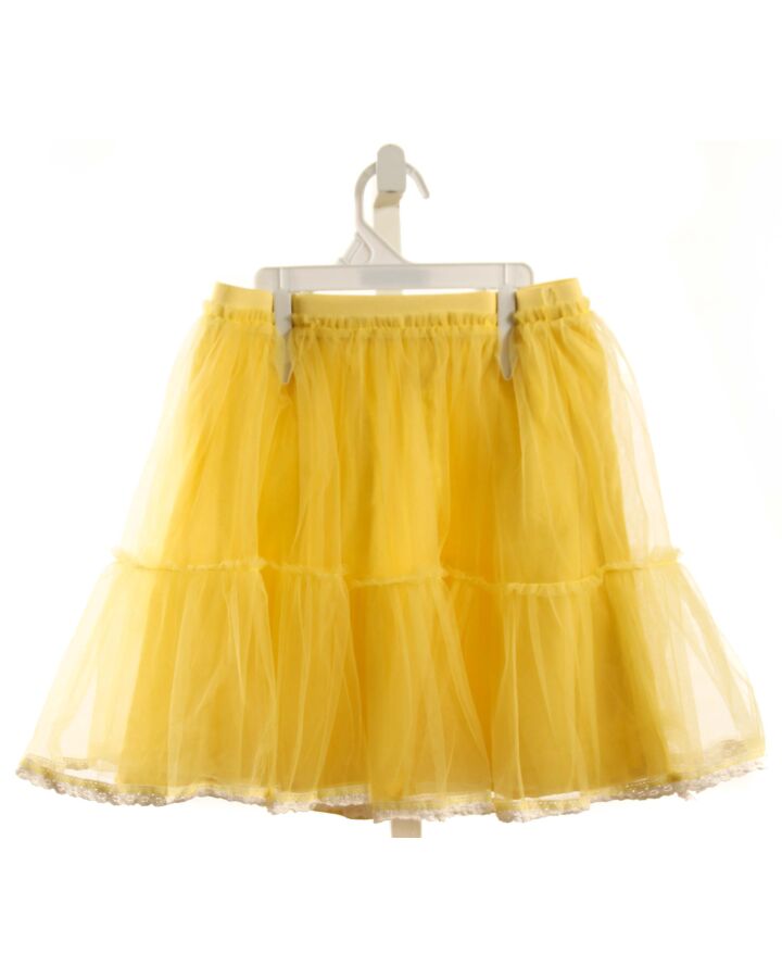 MINI BODEN  YELLOW TULLE   SKIRT WITH EYELET TRIM