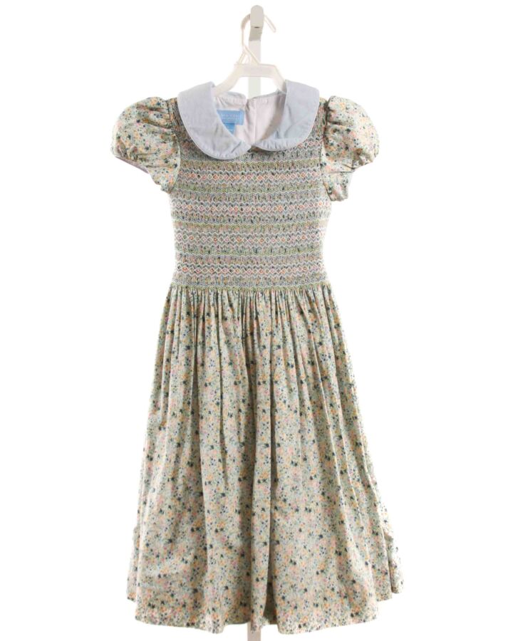 ANAVINI  MULTI-COLOR  FLORAL SMOCKED DRESS