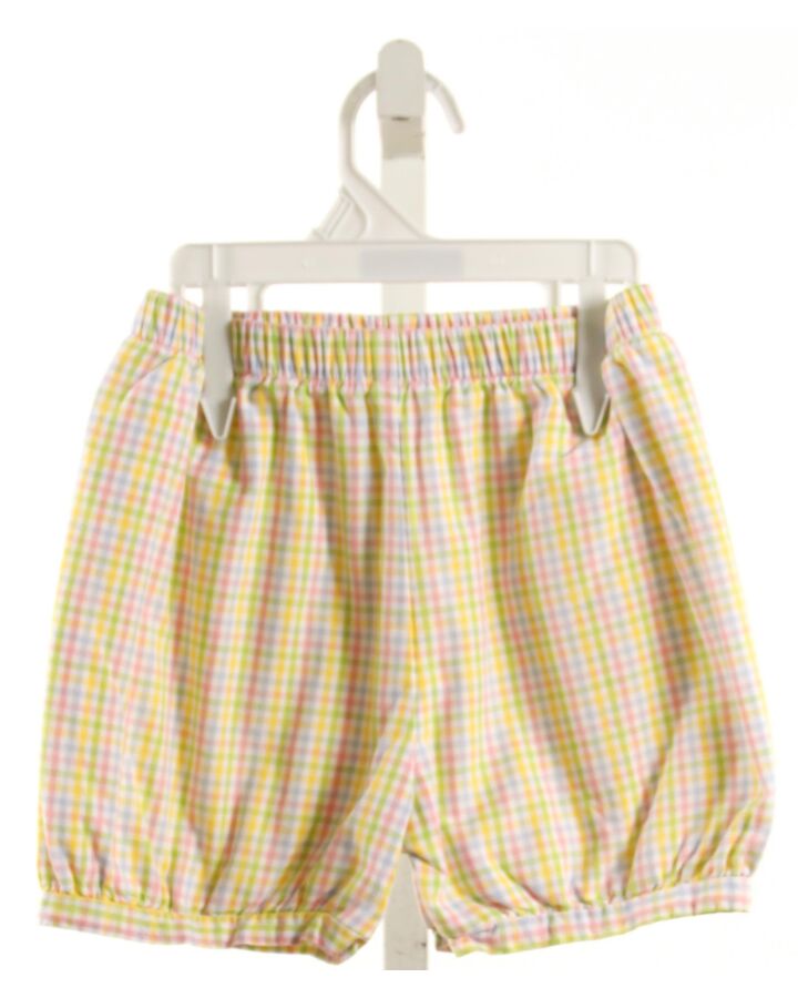 RED BEANS  MULTI-COLOR  PLAID  SHORTS