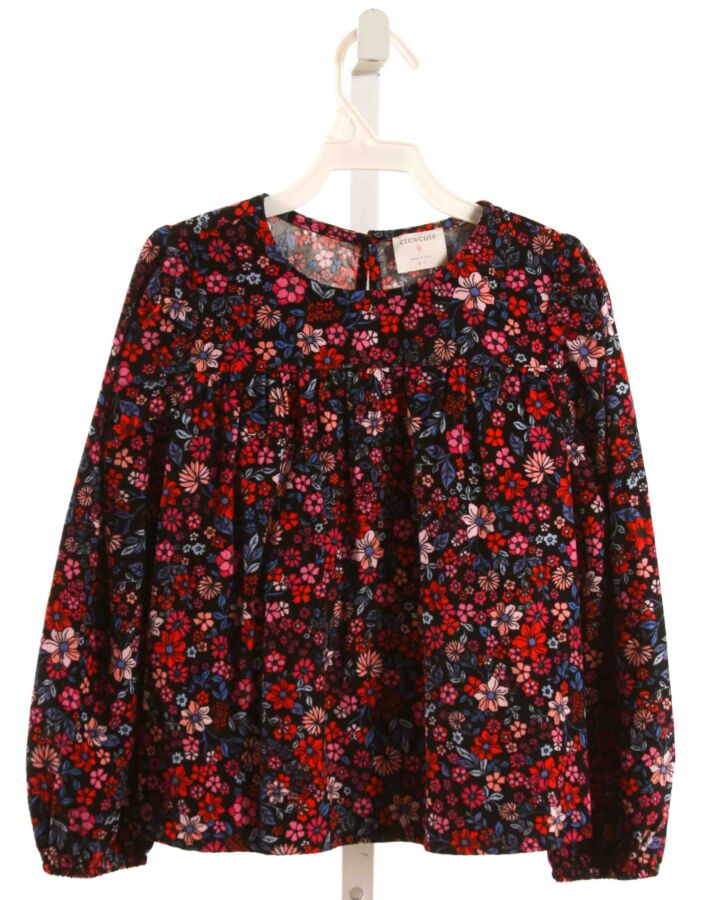 CREWCUTS  HOT PINK CORDUROY FLORAL  SHIRT-LS