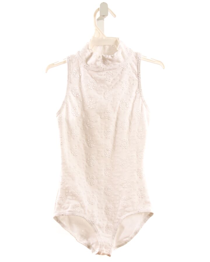 CAPEZIO  WHITE EYELET   LEOTARD