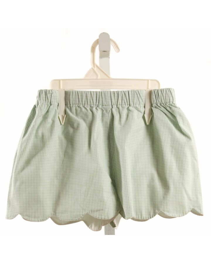 MARY & GRACE  GREEN  GINGHAM  SHORTS