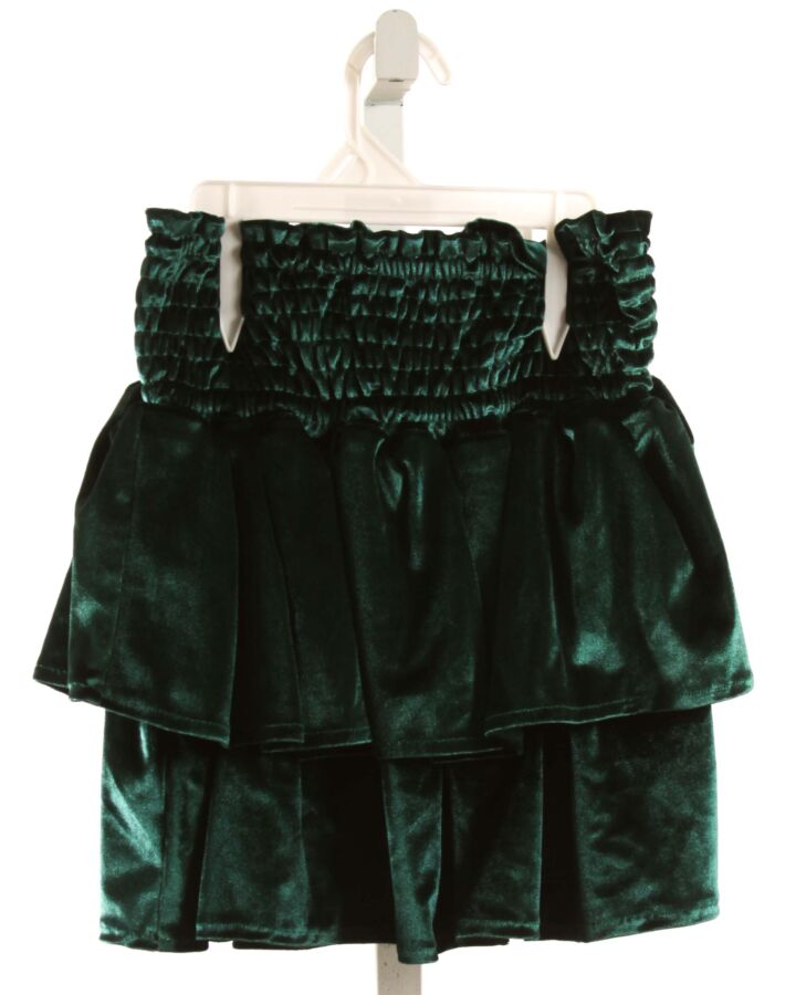 EYELET & IVY  GREEN VELVET   SKIRT