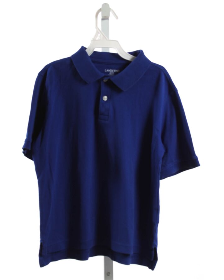 LANDS' END KIDS  BLUE  KNIT SS SHIRT