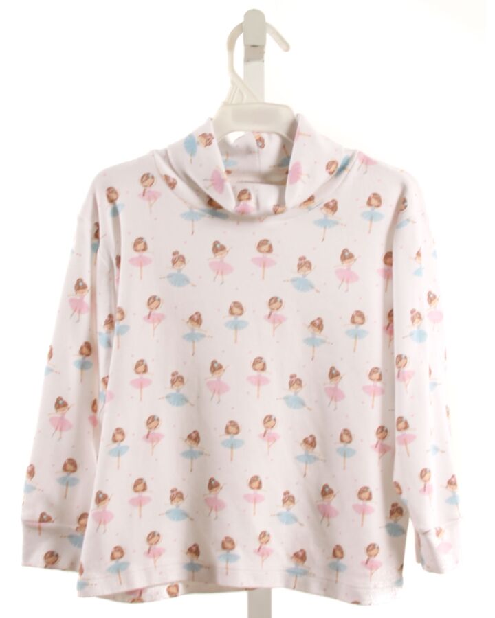 LUIGI  WHITE  PRINT  KNIT LS SHIRT