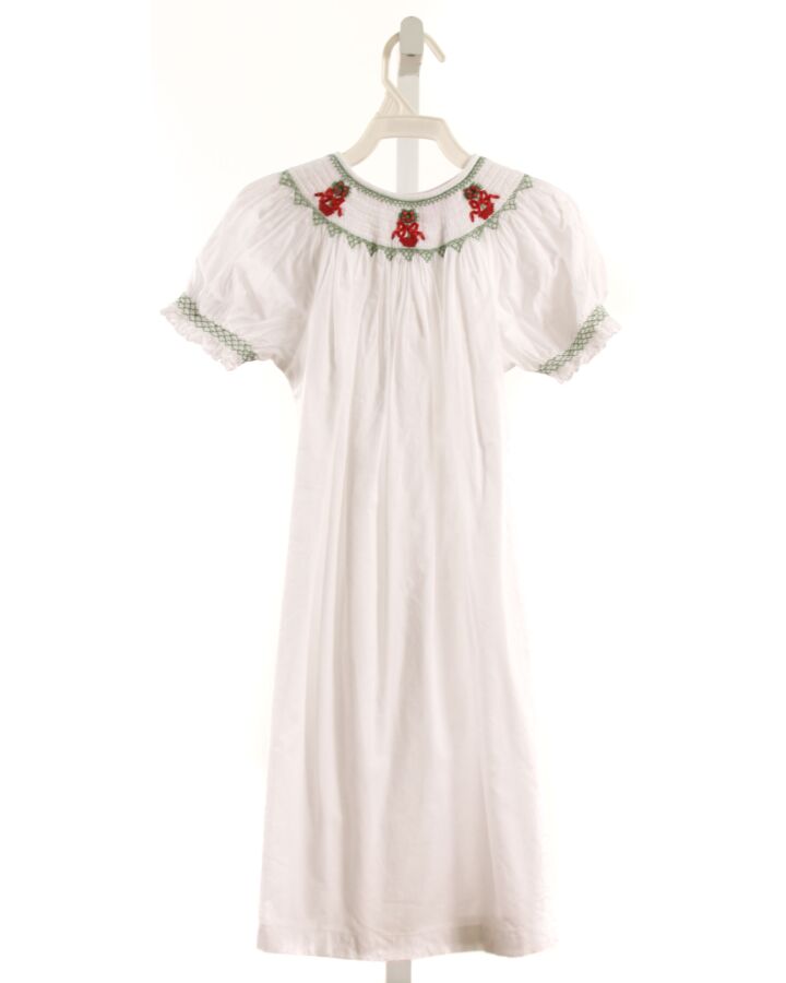 ORIENT EXPRESSED  WHITE   SMOCKED DRESS