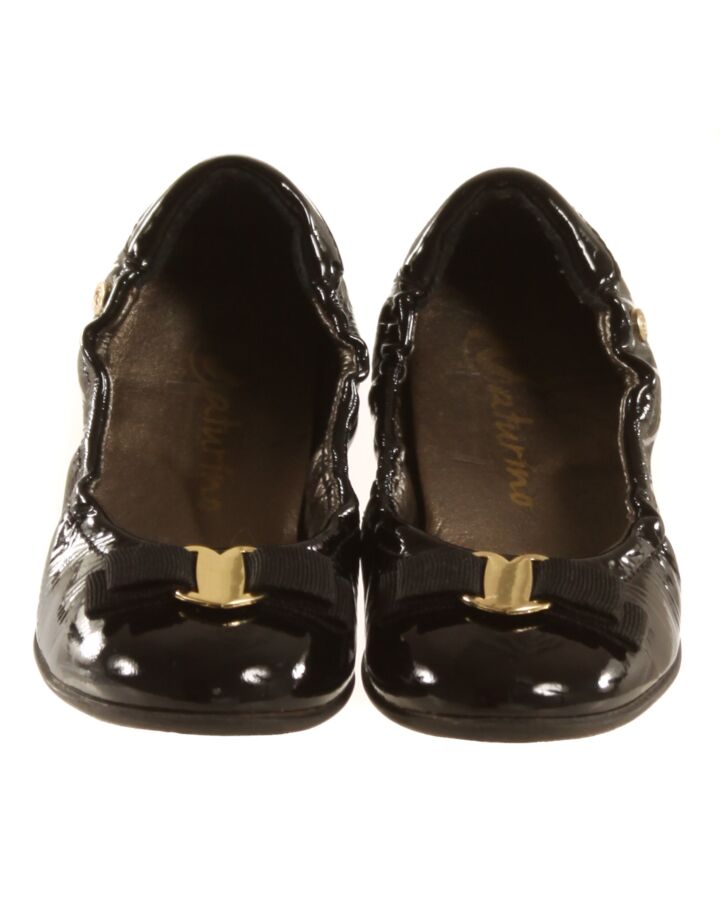 NATURINO BLACK FLATS *EU SIZE 28 *VGU SIZE TODDLER 11