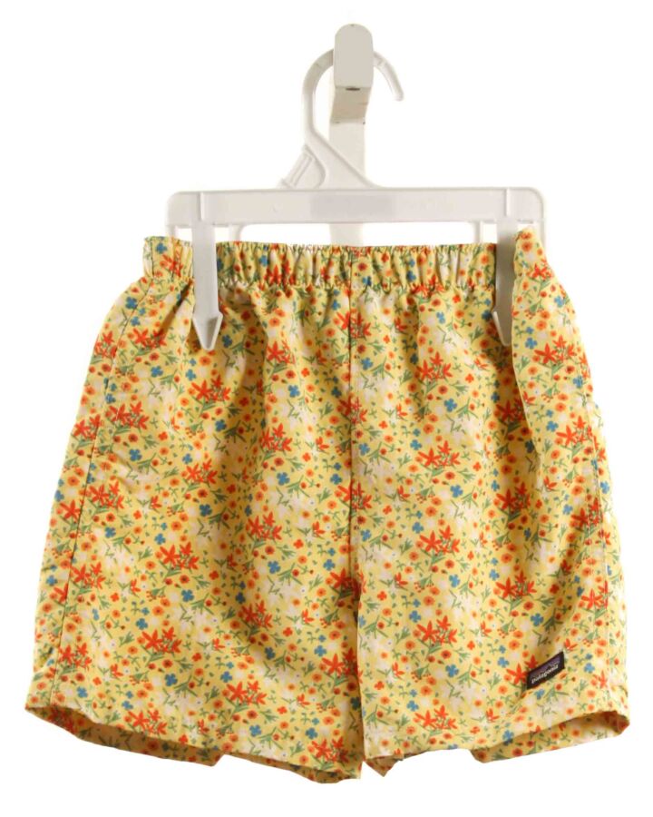 PATAGONIA  YELLOW  FLORAL  SHORTS