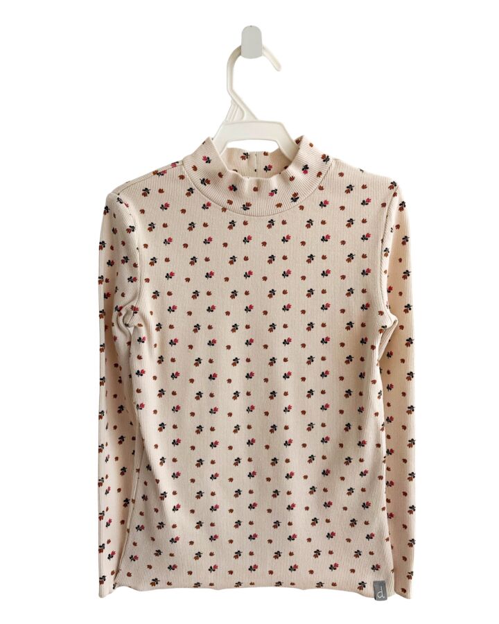 DEUX PAR DEUX  IVORY  FLORAL  KNIT LS SHIRT