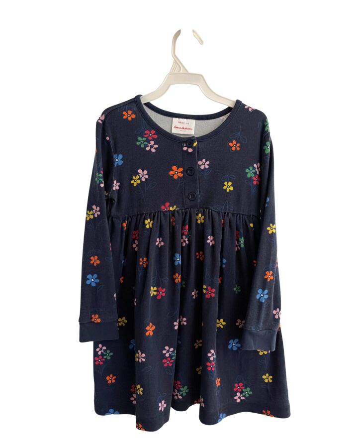HANNA ANDERSSON  NAVY  FLORAL  KNIT DRESS