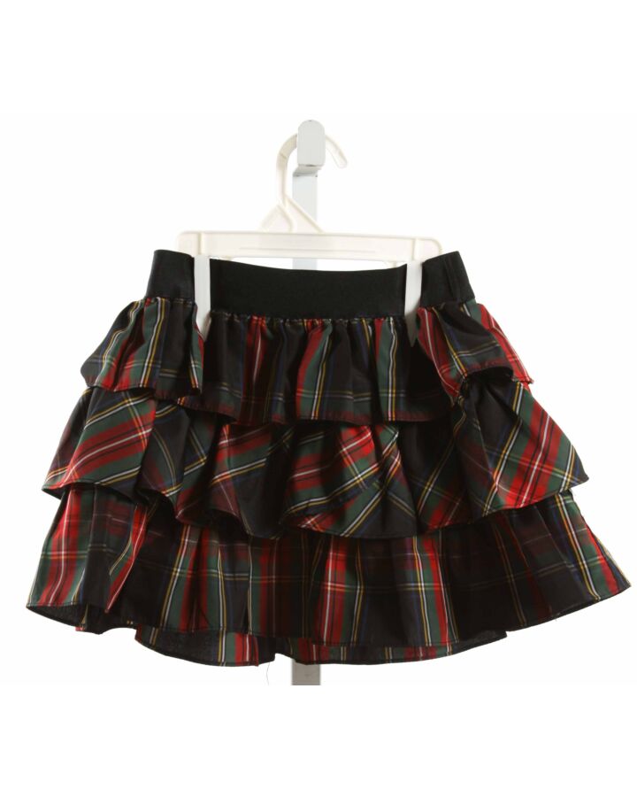 RALPH LAUREN  RED  PLAID  SKIRT