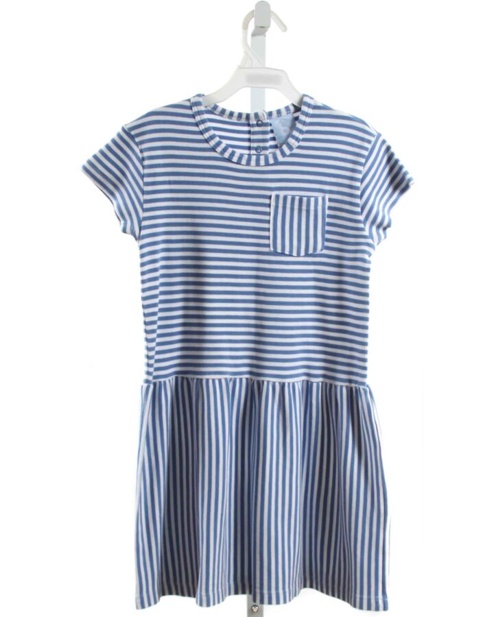 BELLA BLISS  BLUE  STRIPED  KNIT DRESS