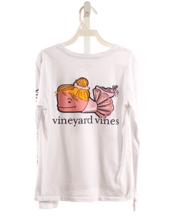 VINEYARD VINES  WHITE   PRINTED DESIGN T-SHIRT