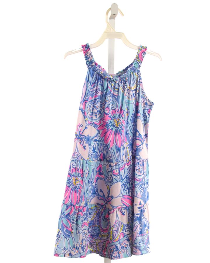 LILLY PULITZER  BLUE  FLORAL  KNIT DRESS