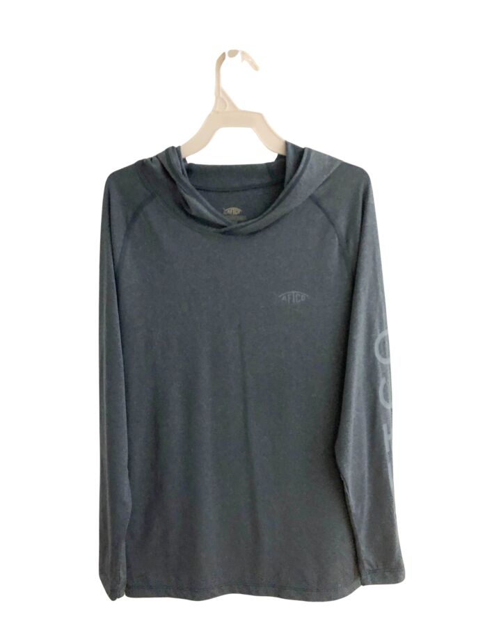 AFTCO  BLUE    KNIT LS SHIRT