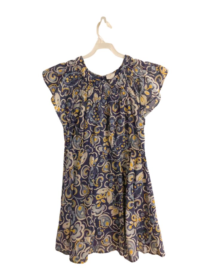 CREWCUTS  BLUE  FLORAL SMOCKED DRESS