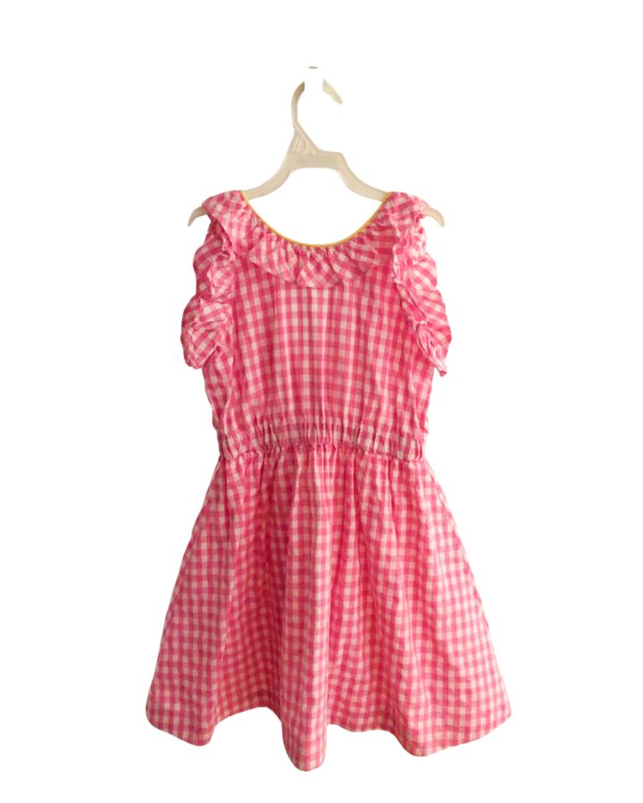 CREWCUTS  HOT PINK  GINGHAM  DRESS WITH RUFFLE
