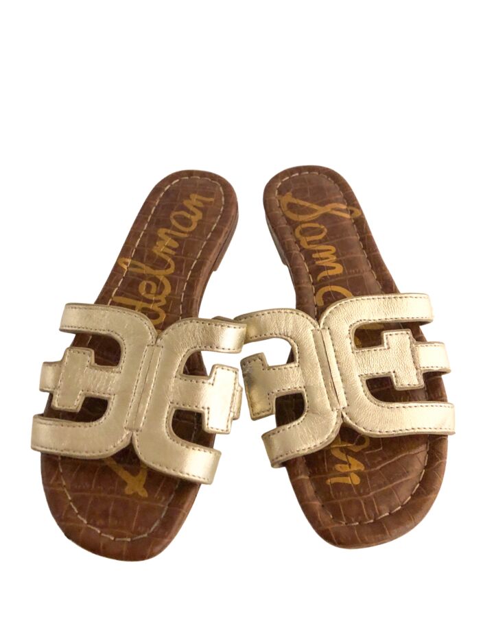 SAM EDELMAN GOLD SANDALS  *EUC SIZE CHILD 1