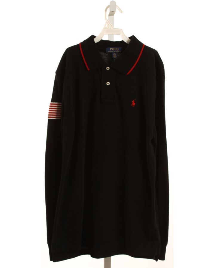 POLO BY RALPH LAUREN  BLACK    KNIT LS SHIRT