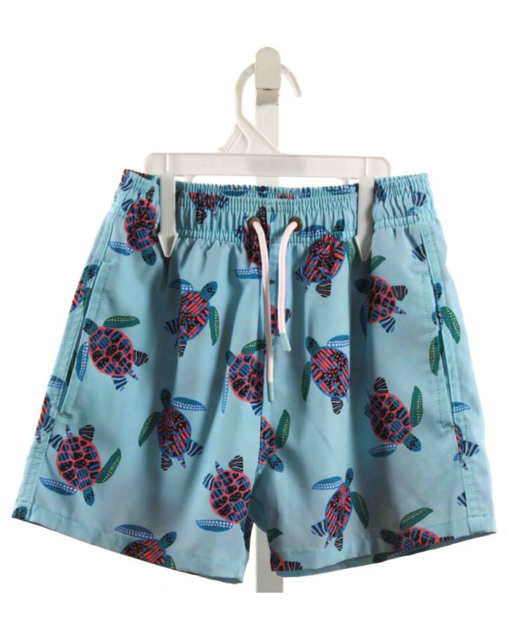 SCENE & HEARD  AQUA  PRINT  SWIM TRUNKS