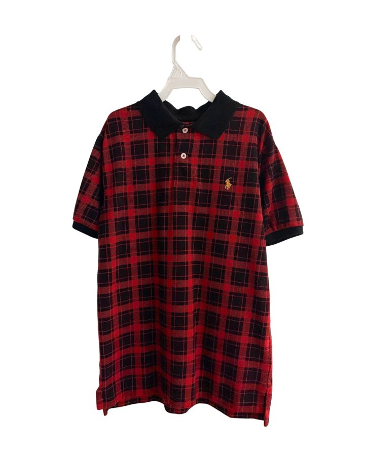 POLO BY RALPH LAUREN  RED  PLAID  KNIT SS SHIRT