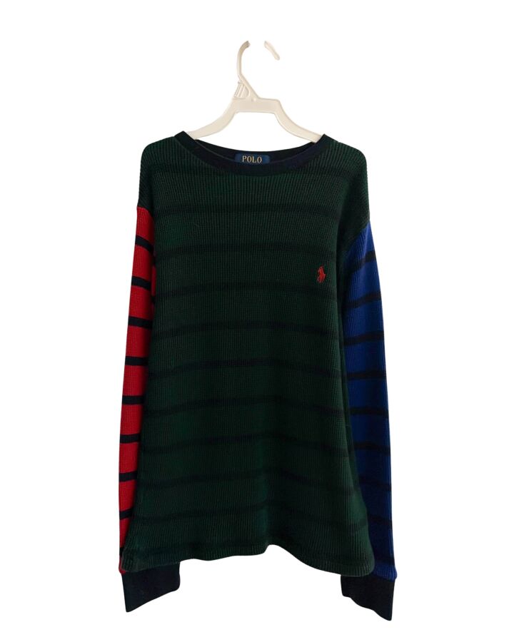 POLO BY RALPH LAUREN  MULTI-COLOR  STRIPED  KNIT LS SHIRT