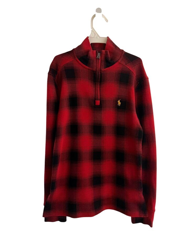 POLO BY RALPH LAUREN  RED  PLAID  PULLOVER