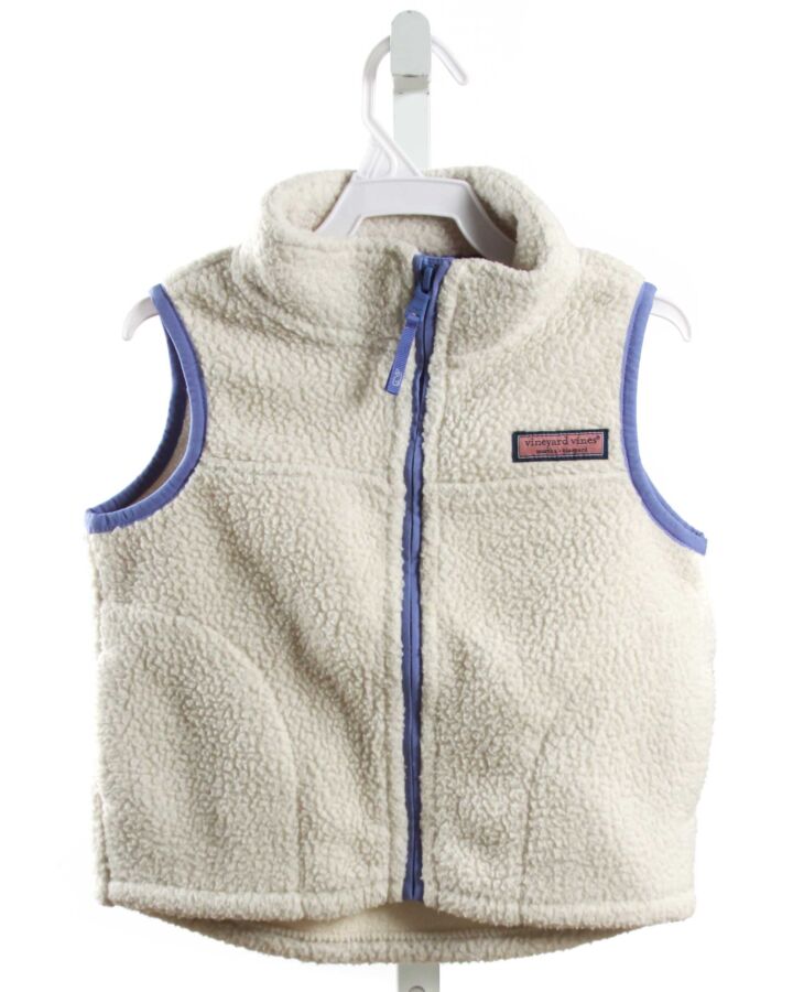 VINEYARD VINES  CREAM FLEECE   VEST