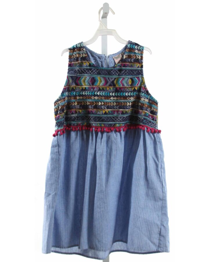 PAPER CRANE  CHAMBRAY   EMBROIDERED DRESS