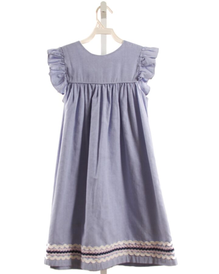 THE OAKS APPAREL   CHAMBRAY    DRESS WITH RIC RAC