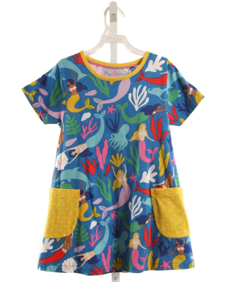 MINI BODEN  MULTI-COLOR   PRINTED DESIGN KNIT DRESS