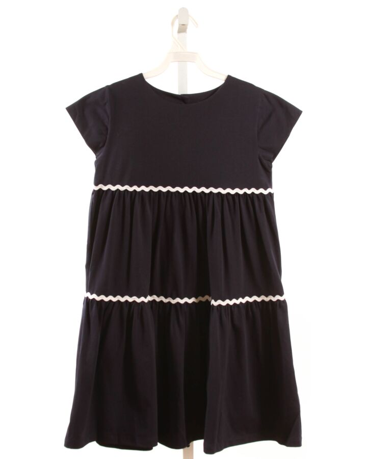 RACHEL RILEY  NAVY    KNIT DRESS WITH RIC RAC