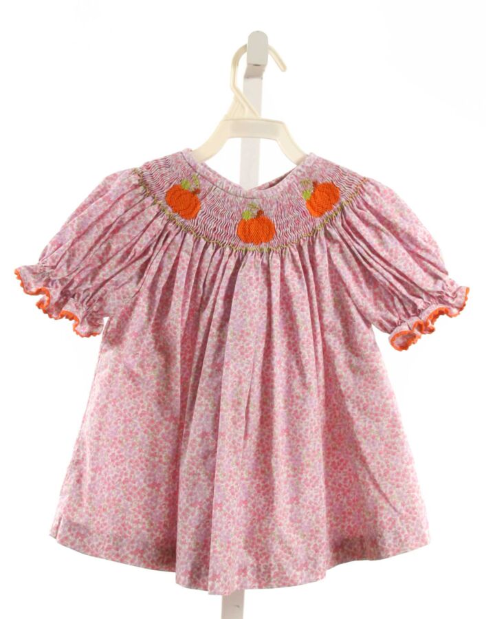 SOUTHERN SUNSHINE KIDS  PINK  FLORAL SMOCKED SHIRT-SS