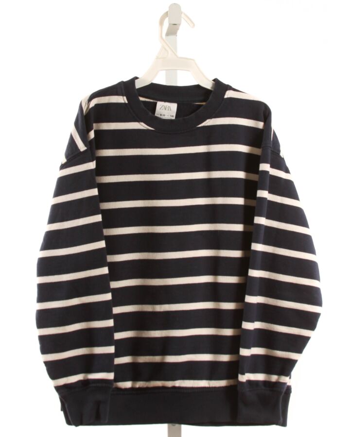 ZARA  NAVY  STRIPED  PULLOVER