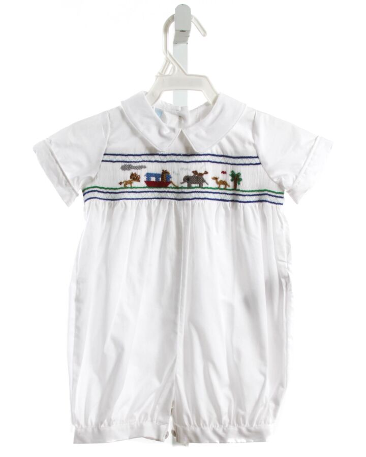 ANNAFIE  WHITE   SMOCKED ROMPER