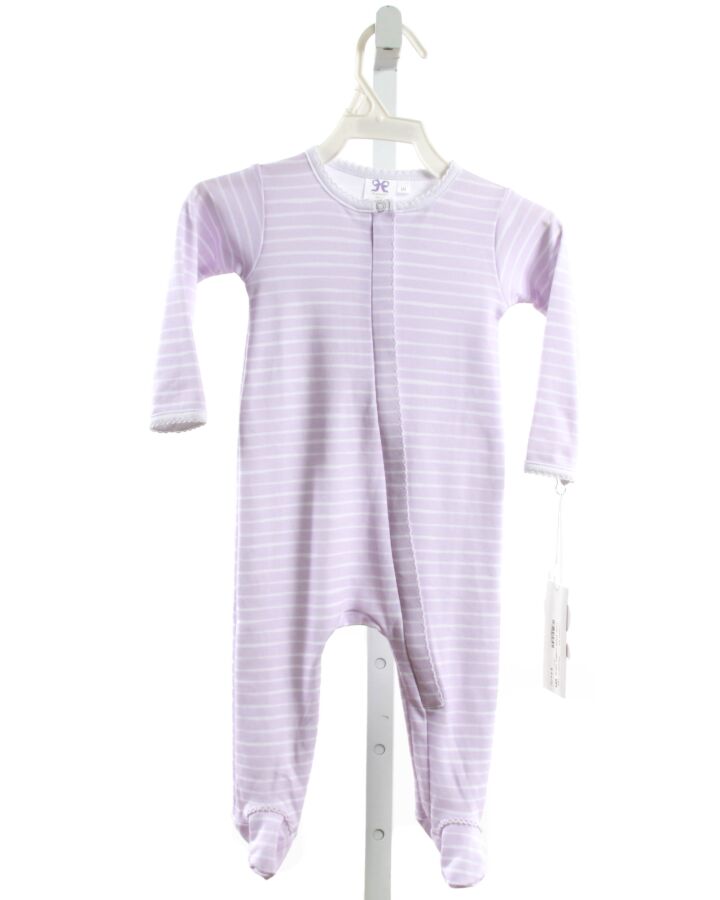 LAVENDER BOW  PURPLE  STRIPED  LAYETTE