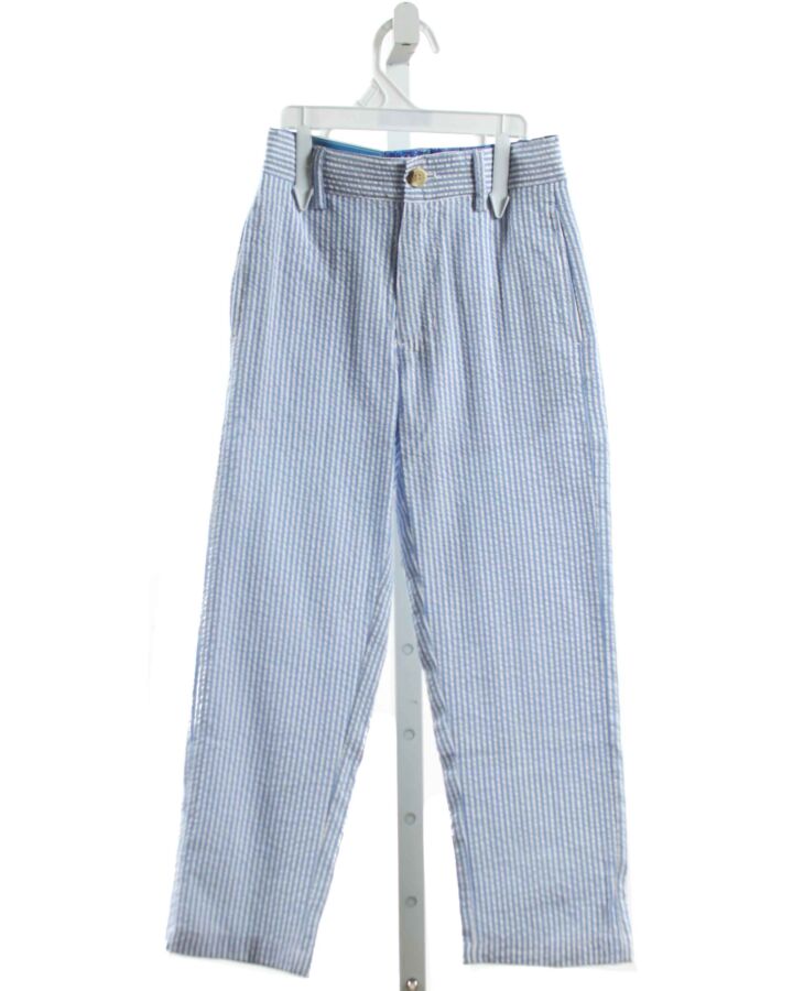 J. BAILEY  BLUE SEERSUCKER STRIPED  PANTS